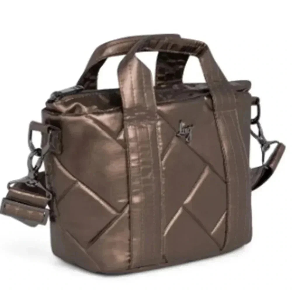 LUG Dory Mini Crossbody / Top Handle Bag - Metallic Espresso (brown) - Picture 2 of 16